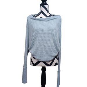 Free People Drippy Thermal Dolman Sleeve Top